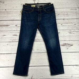 Men’s Slim Straight Fit-Jeans Goodfellow & Co Dark Denim Wash 38x32 Dark Blue